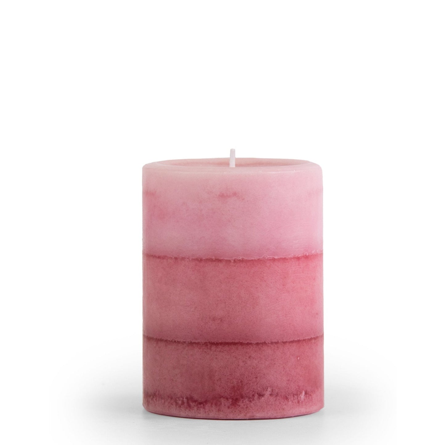 Pier 1 Pink Champagne 3x4 Layered Pillar Candle - Pier 1