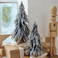 Pier 1 Set of 2 Flocked Pine Tree Set - Pier 1