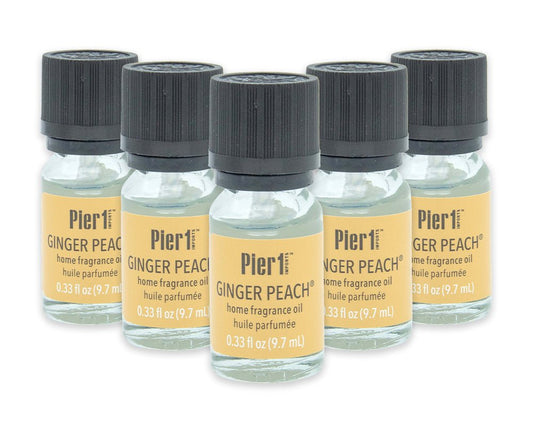 Pier 1 Set of 5 Ginger Peach Fragrance Oils - Pier 1