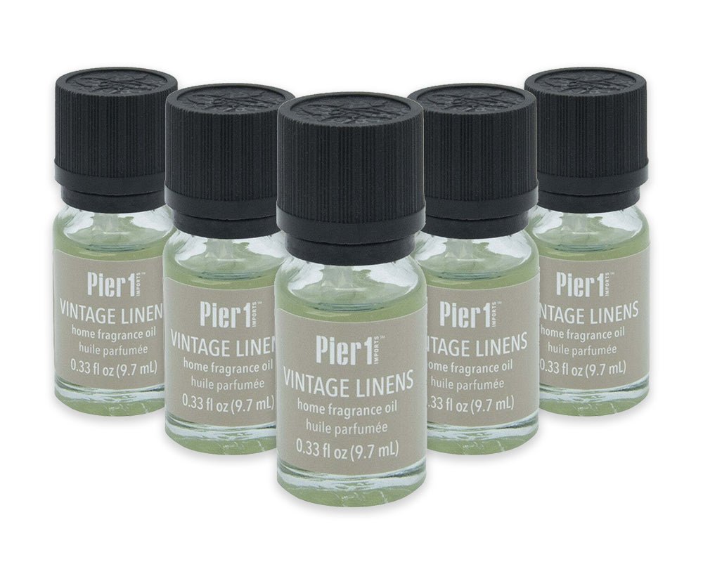 Pier 1 Set of 5 Vintage Linens Fragrance Oils - Pier 1