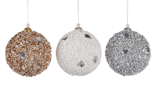 Pier 1 Shatterproof Sparkle Set of 3 Ornaments - Pier 1