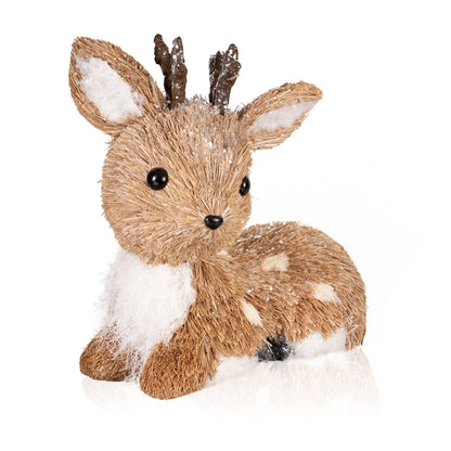 Pier 1 Sisal Sitting Woodland Deer - Pier 1