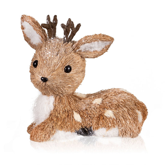 Pier 1 Sisal Sitting Woodland Deer - Pier 1