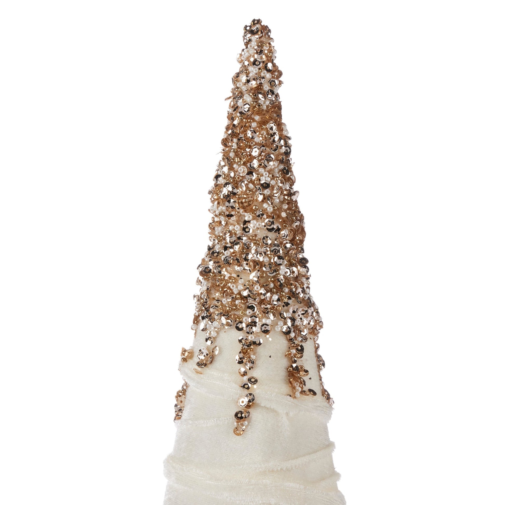 Pier 1 Sparkle and Velvet Beaded Cone Set of 3 - Pier 1