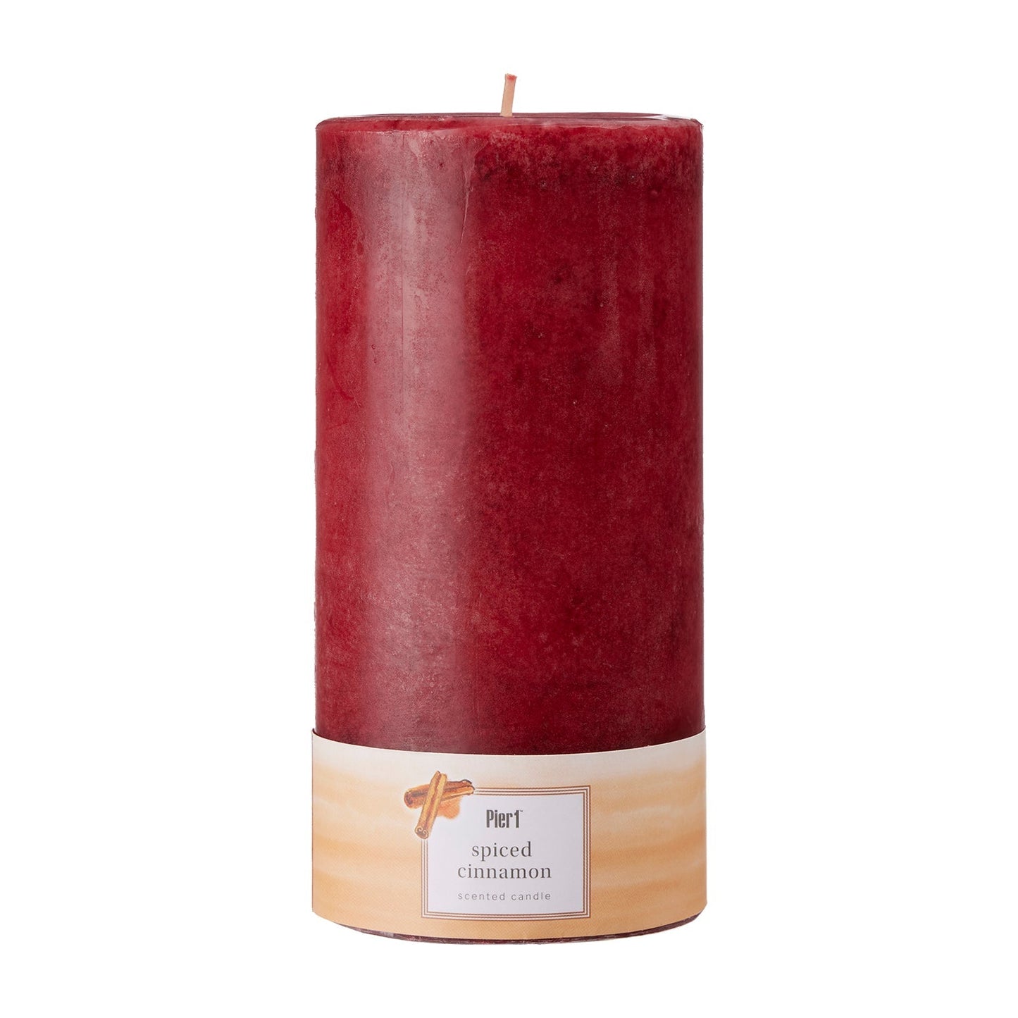 Pier 1 Spiced Cinnamon Mottled 3x6 Pillar Candle - Pier 1