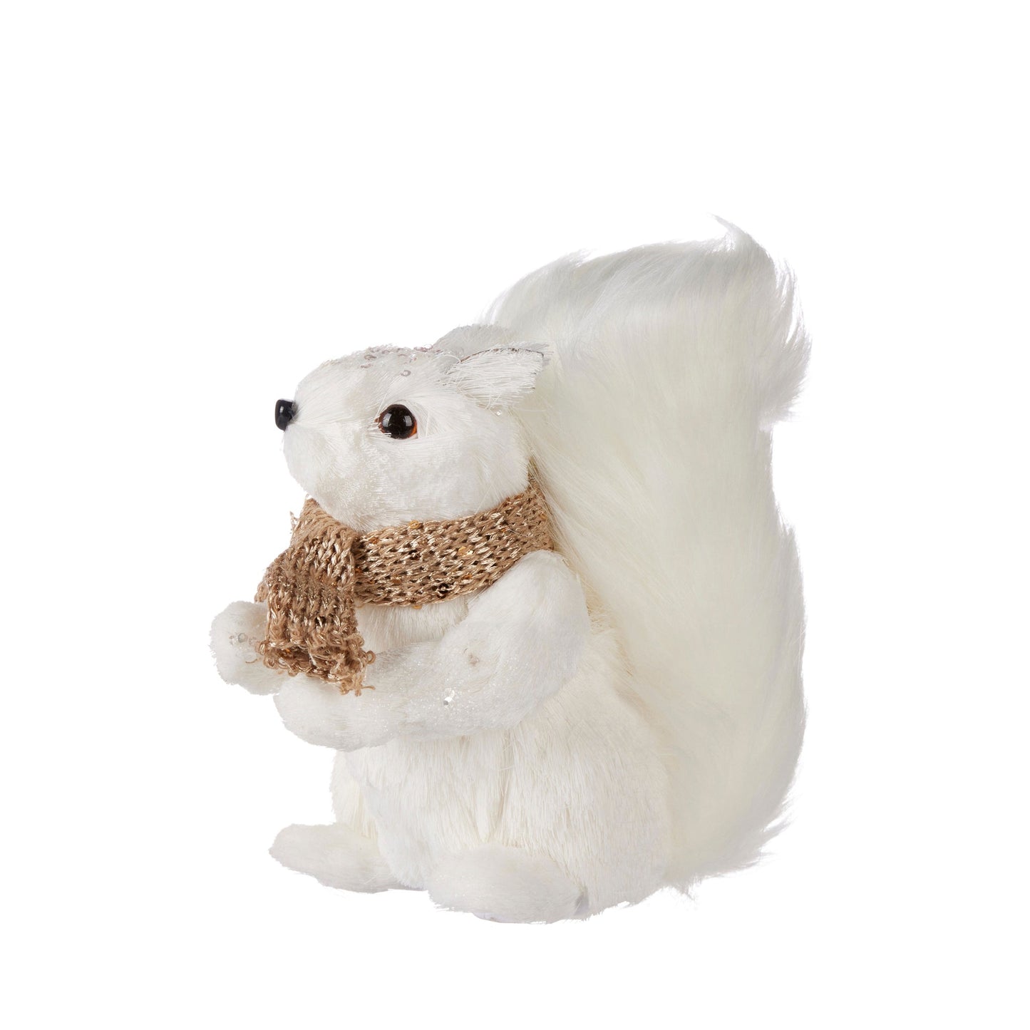 Pier 1 White Squirrels with Champagne Scarf Set of 2 - Pier 1