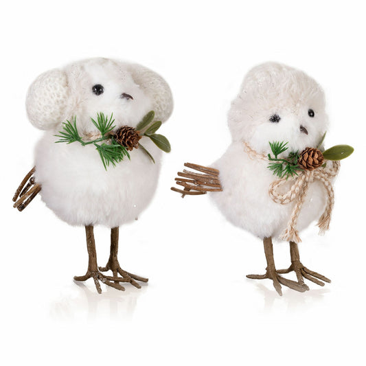 Pier 1 White Standing Woodland Birds Set of 2 - Pier 1