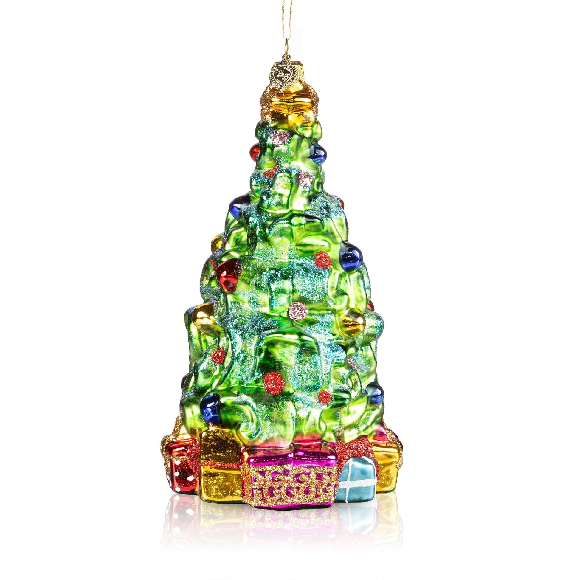 Pier 1 Wonderful Christmas Tree Glass Christmas Ornament - Pier 1