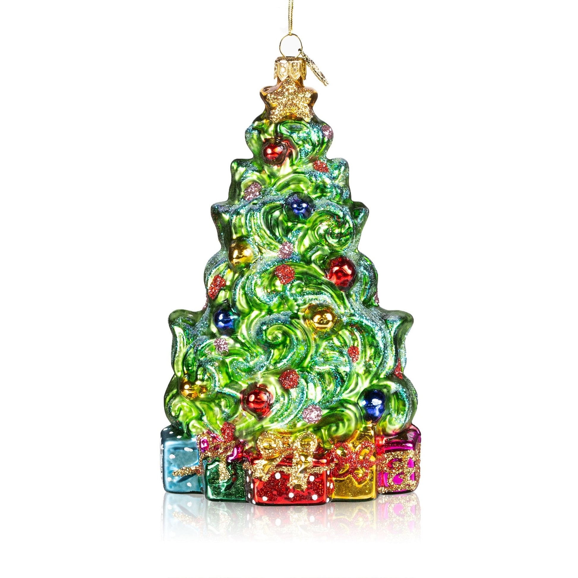 Pier 1 Wonderful Christmas Tree Glass Christmas Ornament - Pier 1