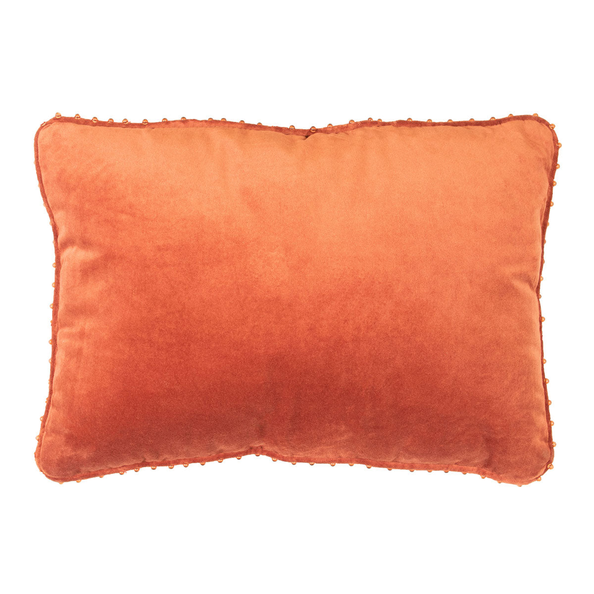 Pier 1 Rust Velvet Lumbar Pillow